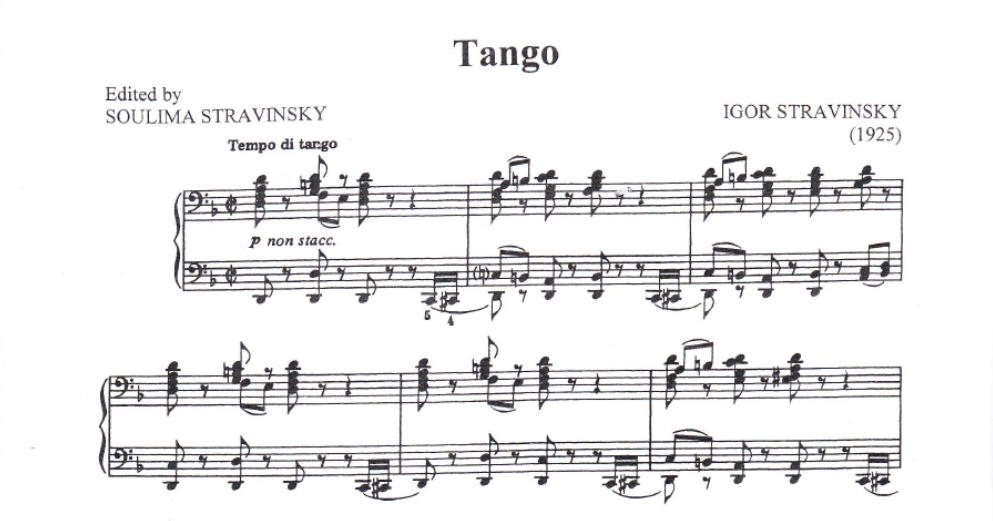 Tango de Stravinsky en El Mayor
