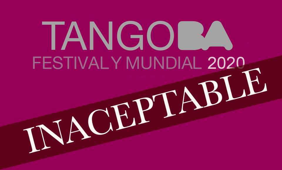 Rechazo al Festival y Mundial de Tango BA